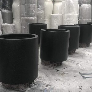 Chậu xi măng đá mài rộng 40cm