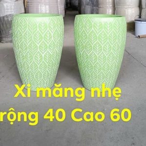 chậu trồng cây xi măng nhẹ