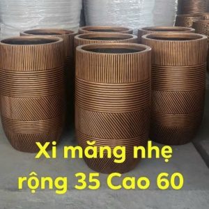 mẫu chậu xi măng nhẹ venus 35x60