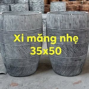 chậu trồng cây xi măng nhẹ