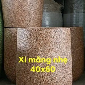 chậu xi măng đá mài hình giọt nước màu đồng cao 60cm