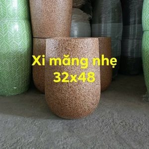 Mẫu chậu xi măng nhẹ trồng cây