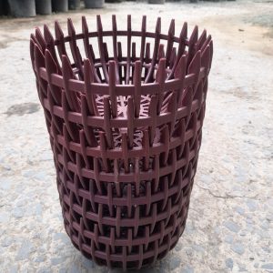 chậu nhựa giả gỗ trồng lan hình bí