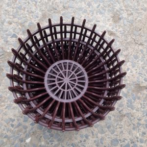 Chậu nhựa giả gỗ hình lan bí phi 23cm