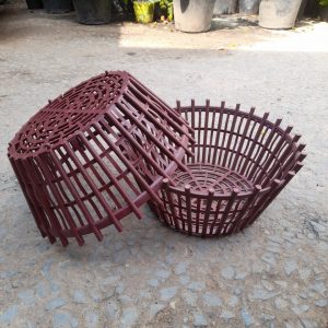 Chậu nhựa giả gỗ trồng lan