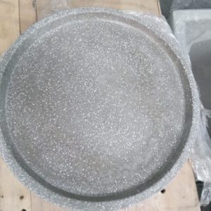 Dĩa hứng nước chậu tròn xi măng đá mài