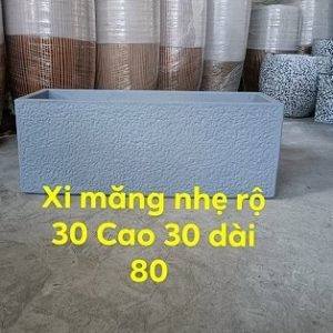 Chậu xi măng nhẹ hình chữ nhật