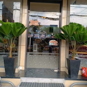 Chậu xi măng vuông vát đáy