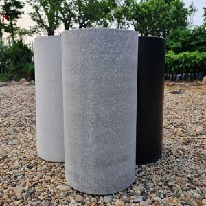 Chậu Hình Trụ Xi Măng Đá Mài Cao 50cm Rộng 30cm