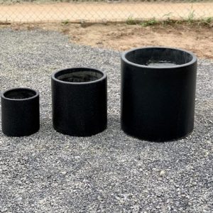 Chậu xi măng đá mài hình trụ tròn đường kính 20cm