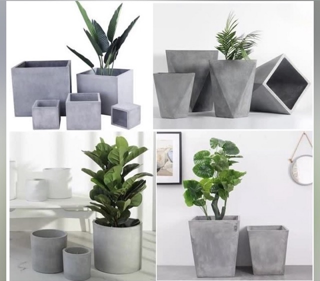 Top Những mẫu chậu xi măng đá mài hot nhất hiện nay