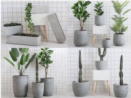 Top Những mẫu chậu xi măng đá mài hot nhất hiện nay