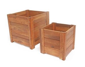 Chậu Gỗ Trồng Cây Hình Vuông