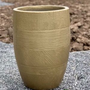 Chậu Trồng Cây Xi Măng Nhẹ Màu Vàng