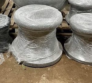 Đôn Kê Chậu Xi Măng Đá Mài (bầu tròn)