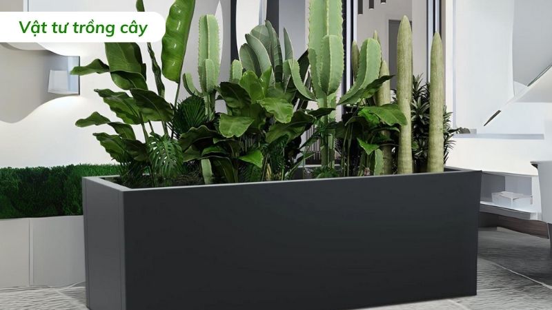 chậu cây chữ nhật