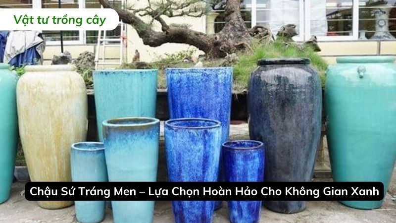 chậu sứ tráng men